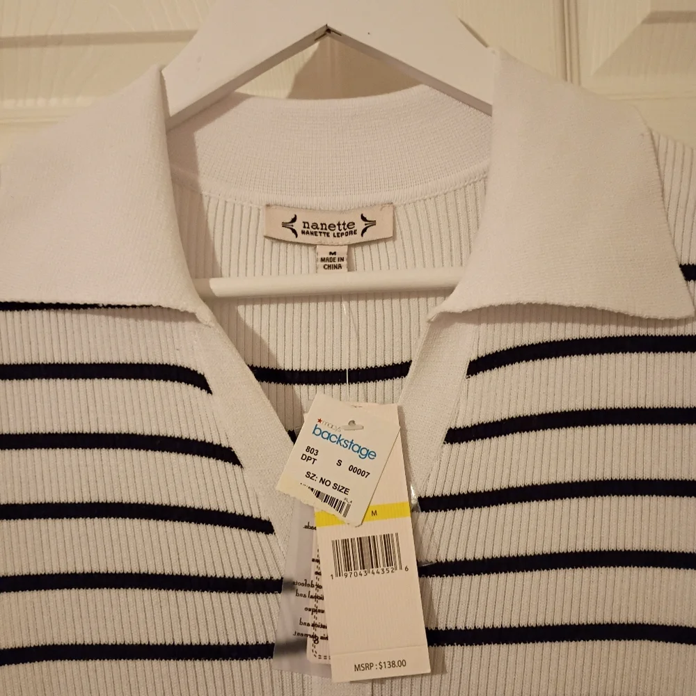Nanette White ๐ค Striped Midi Dress - Picture 4 of 4